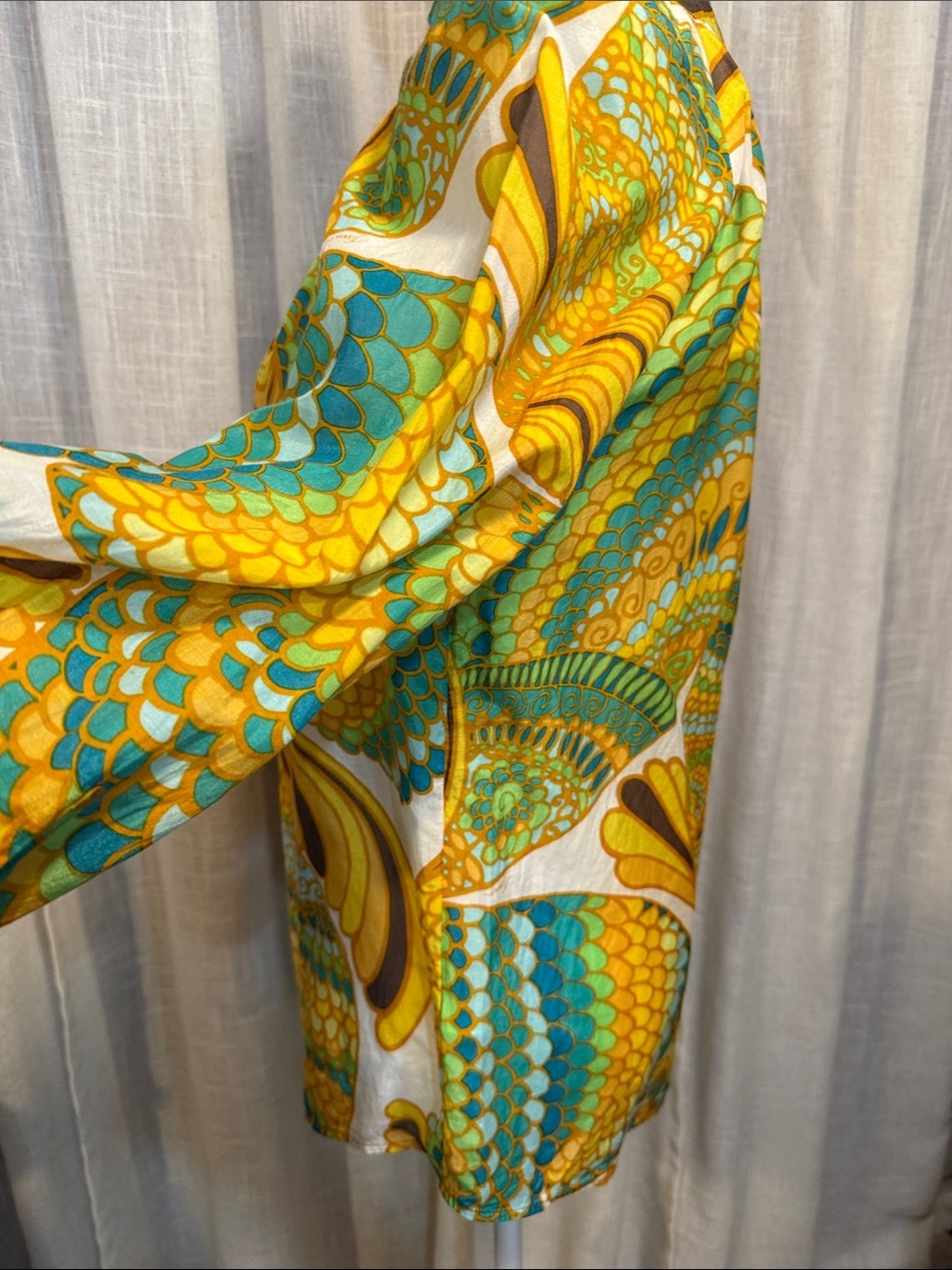 Banana Republic Trina Turk Summer 2012 Silk Blend Tunic Blouse Size 4 - Picture 8 of 14